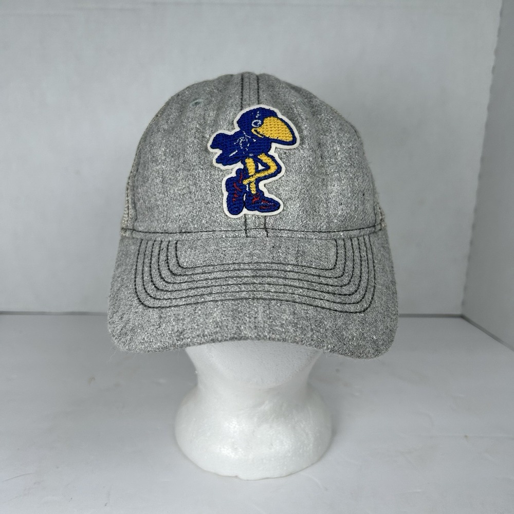adidas Heritage Hall Kansas Jayhawks NCAA Raised Logo Fitted Cap Hat